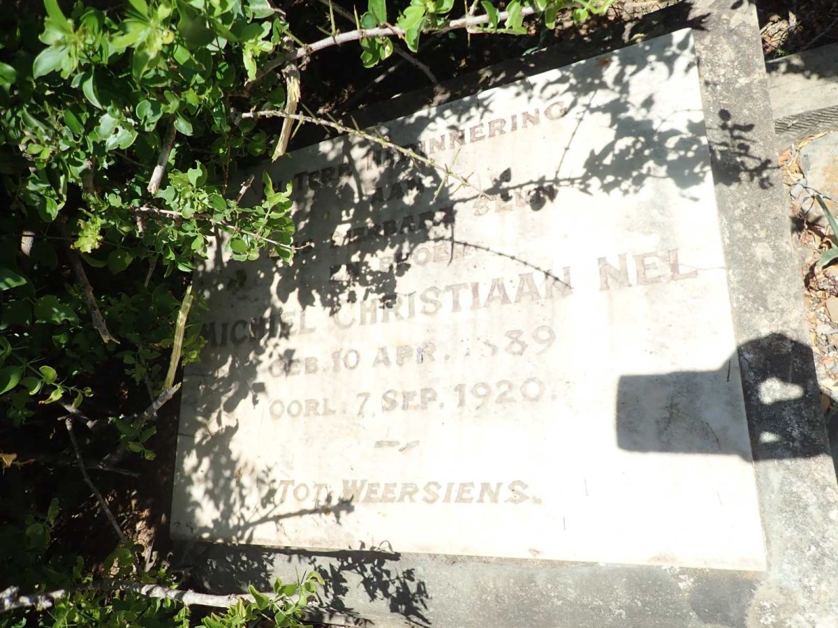 NEL Michiel Christiaan 1889-1920