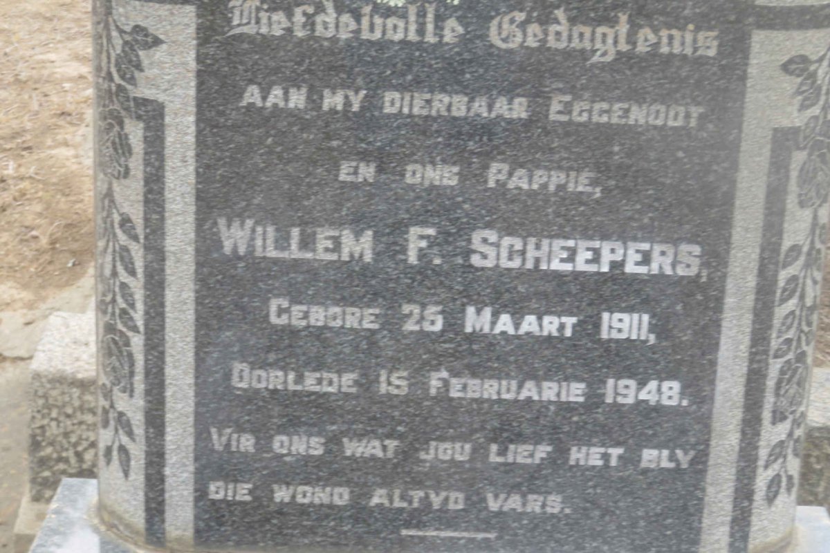 SCHEEPERS Willem F. 1911-1948