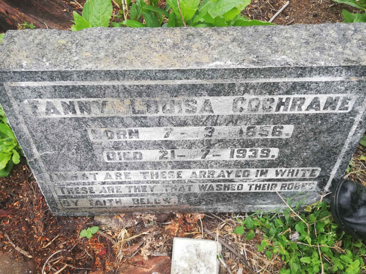COCHRANE Fanny Louisa 1856-1939