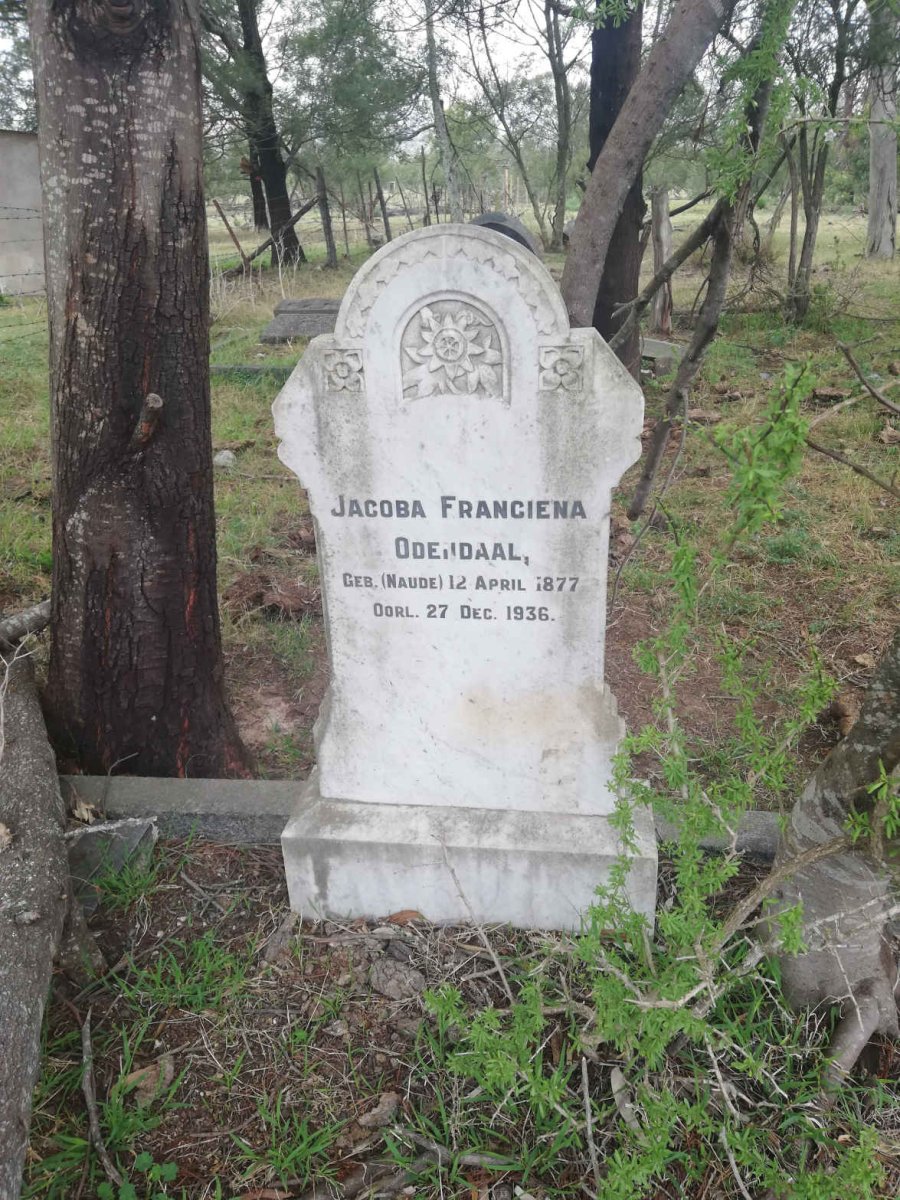 ODENDAAL Jacoba Franciena nee NAUDE 1877-1936