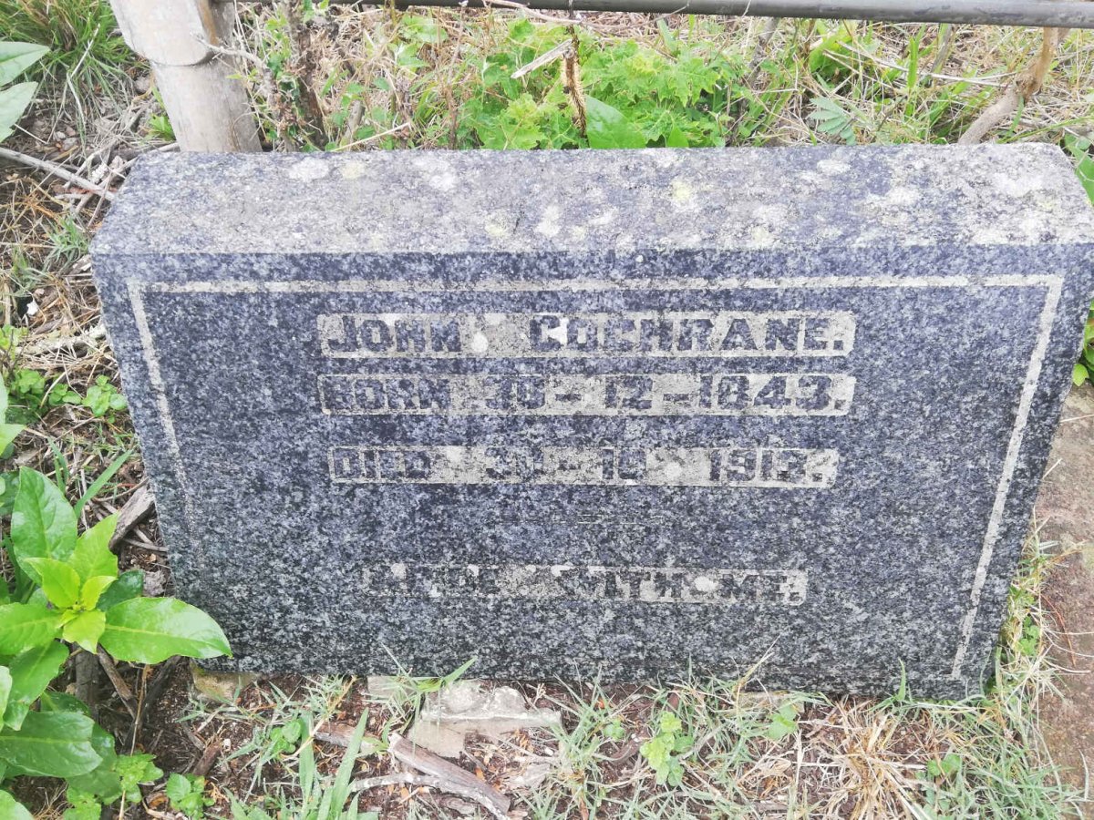 COCHRANE John 1843-1913