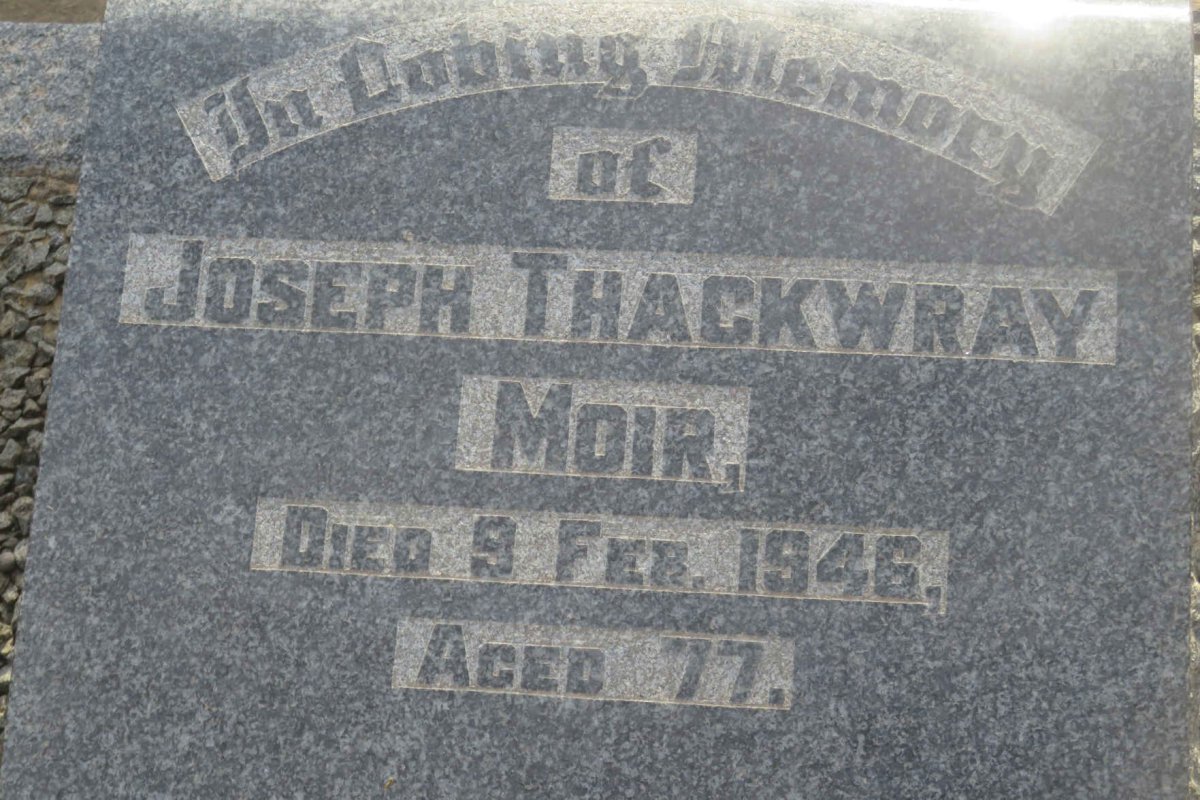 MOIR Joseph Thackwray -1946