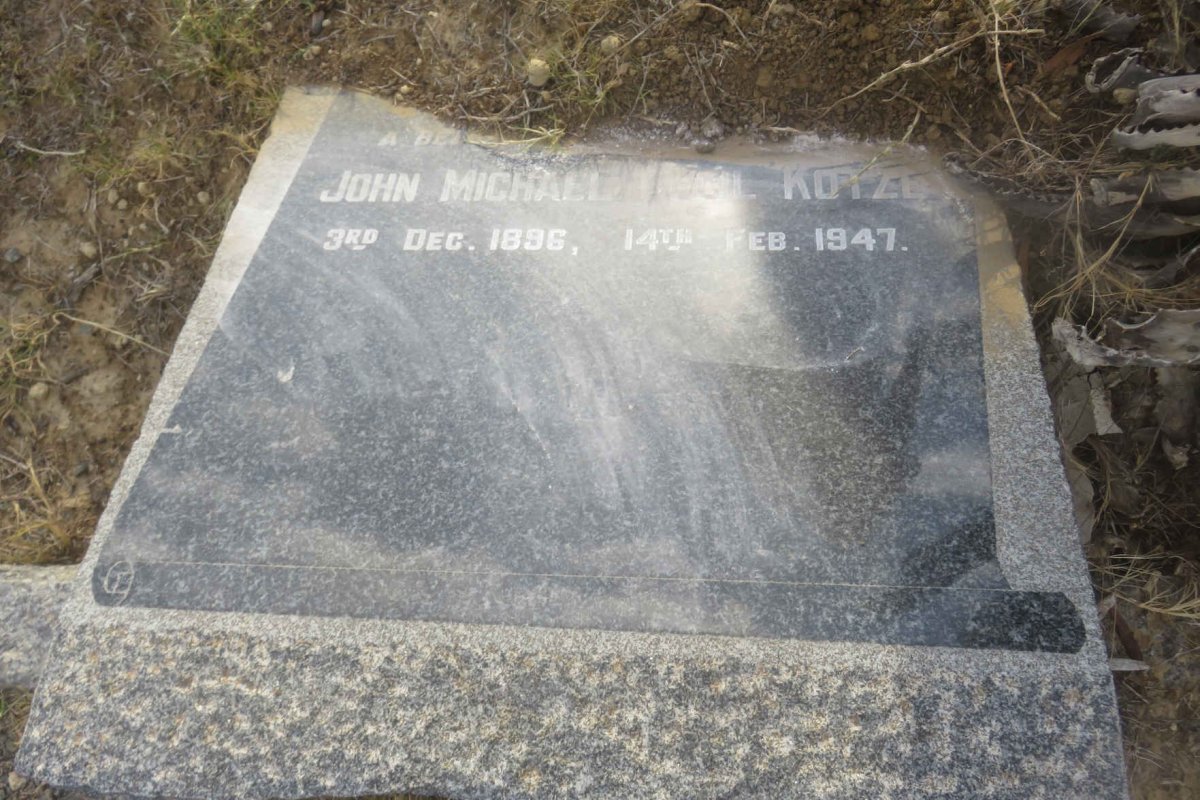 KOTZE John Michael Cecil 1896-1947