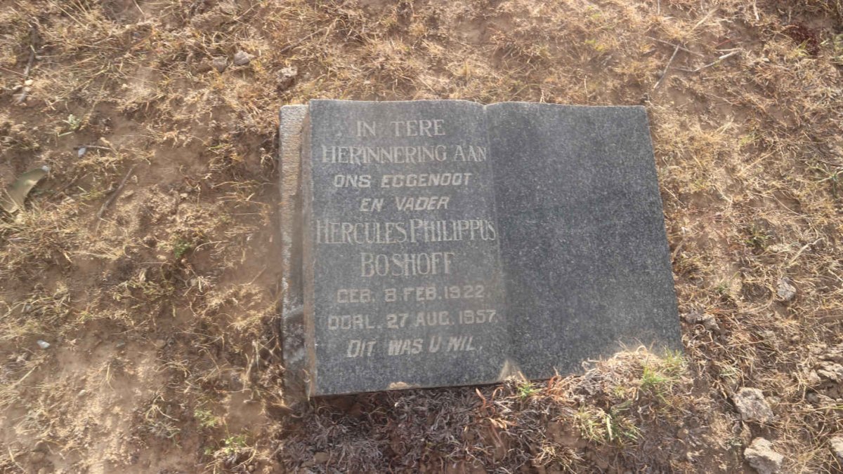 BOSHOFF Hercules Philippus 1922-1957