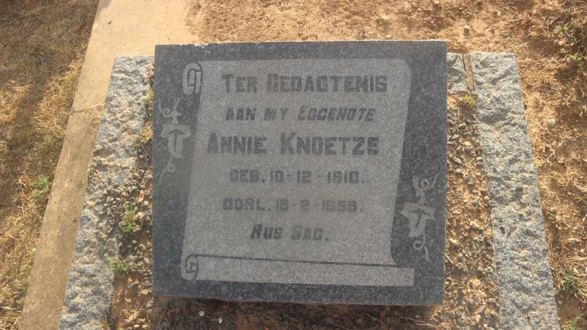 KNOETZE Annie 1910-1959