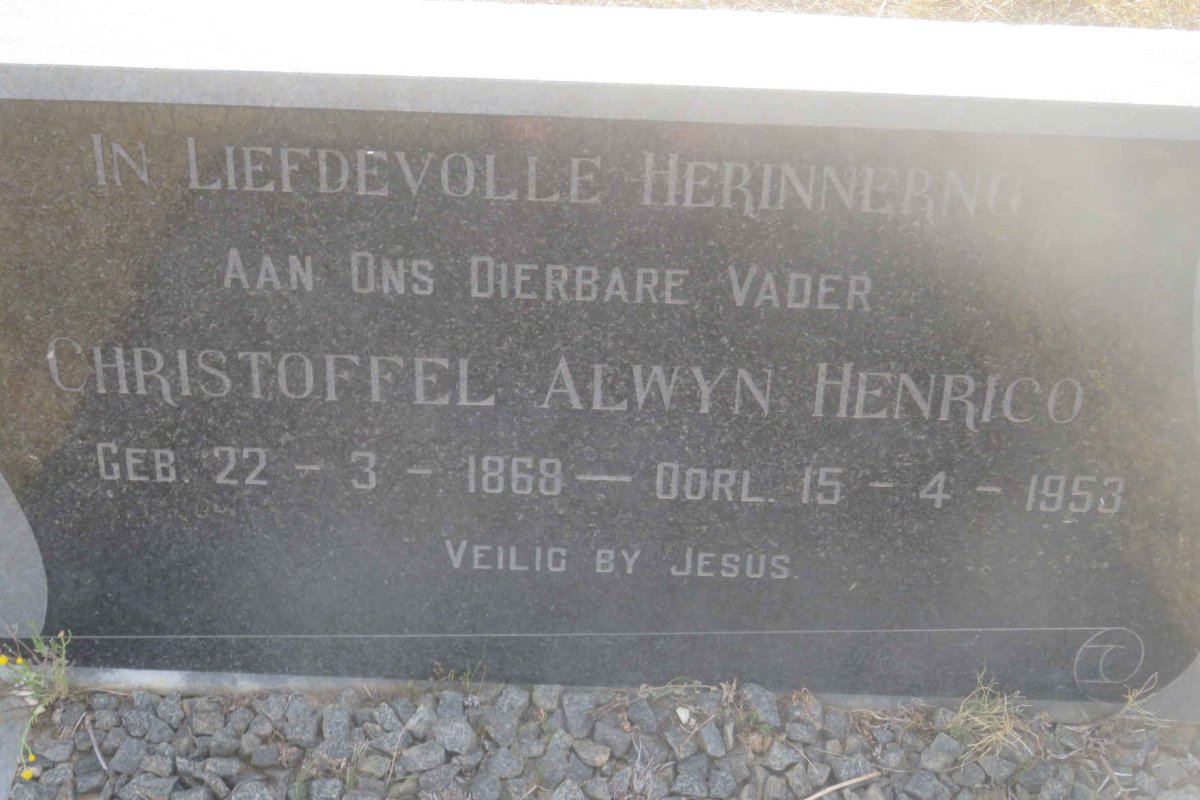 HENRICO Christoffel Alwyn 1868-1953