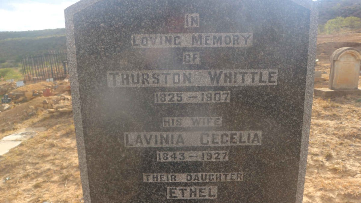 WHITTLE Thurston 1825-1907 &amp; Lavinia Cecilia 1843-1927 :: WHITTLE Ethel 1870-1885 :: WHITTLE Thurston 1866-1890