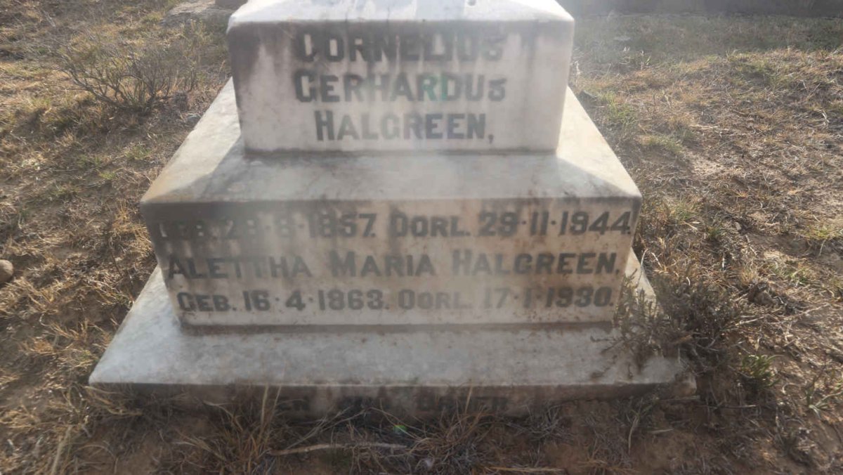 HALGREEN Cornelius Gerhardus 1857-1944 &amp; Alettha Maria 1863-1930