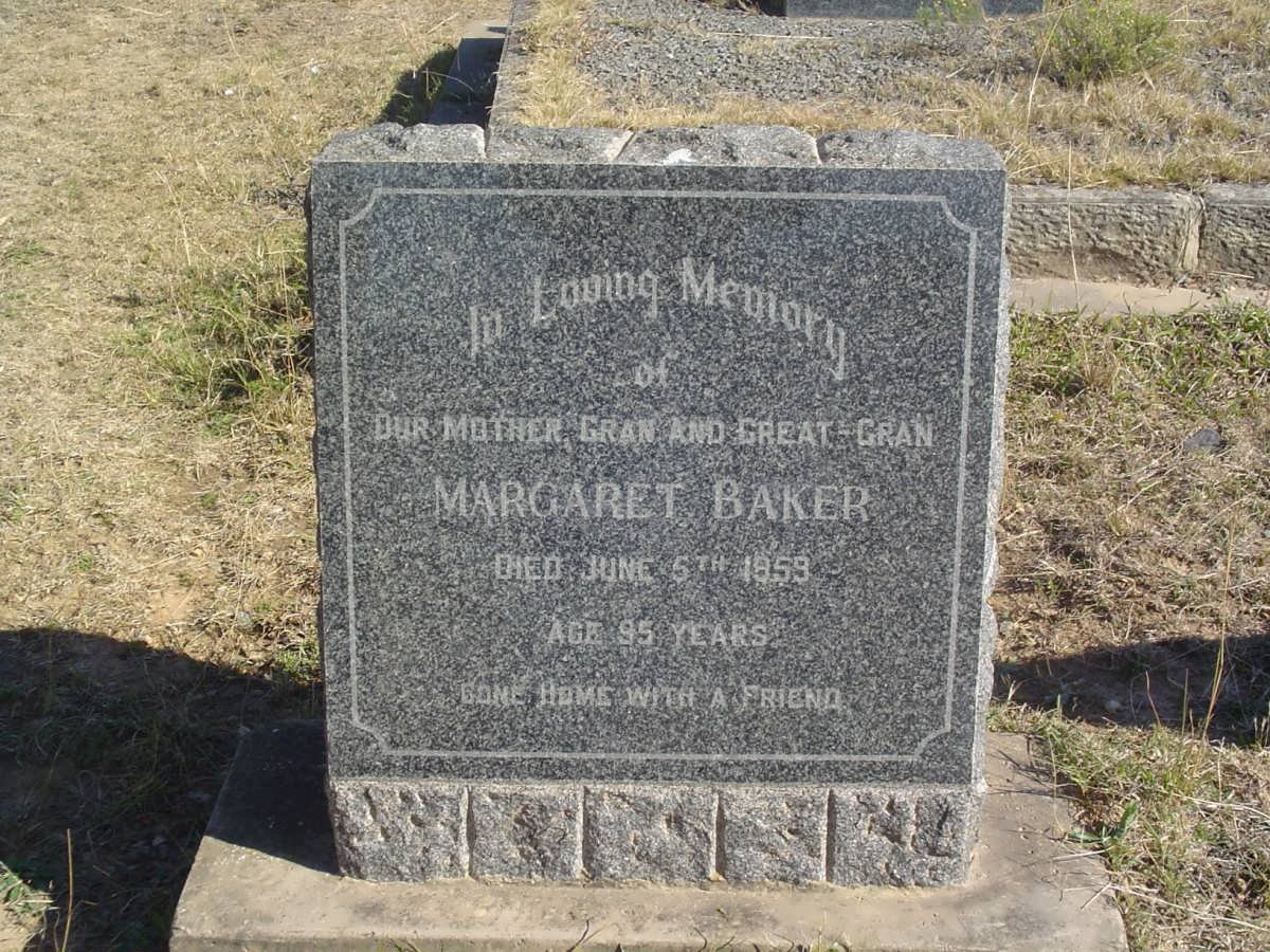 BAKER Margaret -1959