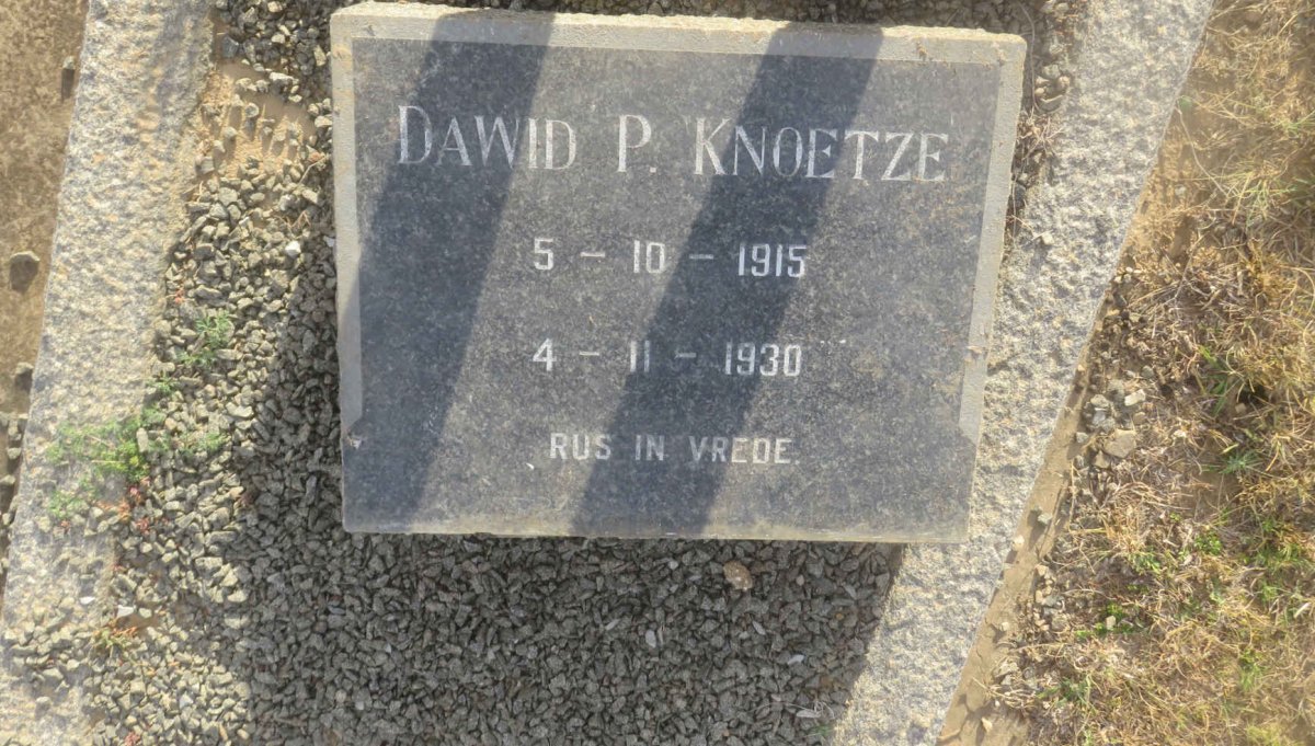 KNOETZE Dawid P. 1915-1930
