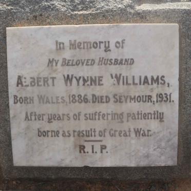 WILLIAMS Albert Wynne 1886-1931