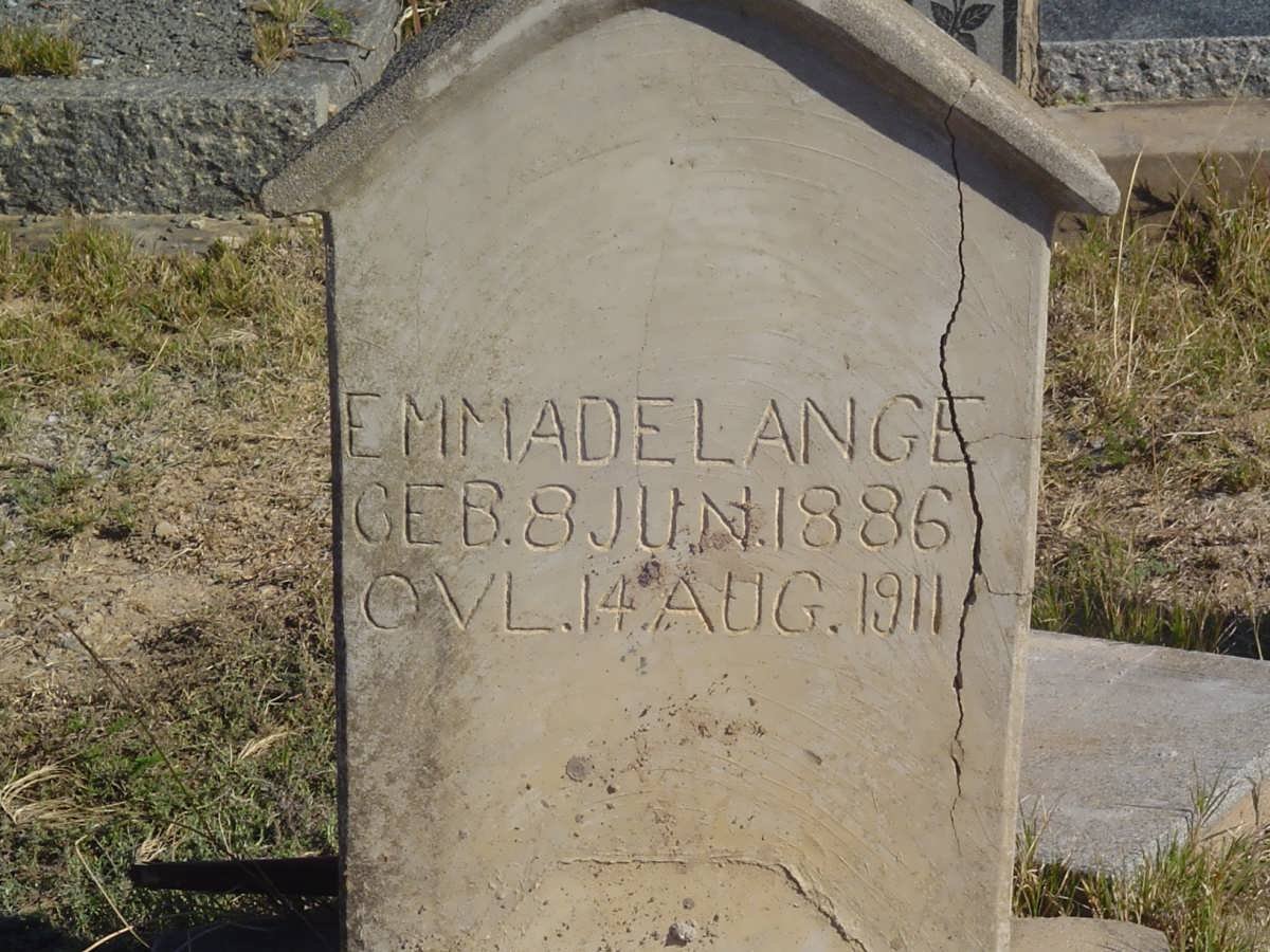 LANGE Emma, de 1886-1911