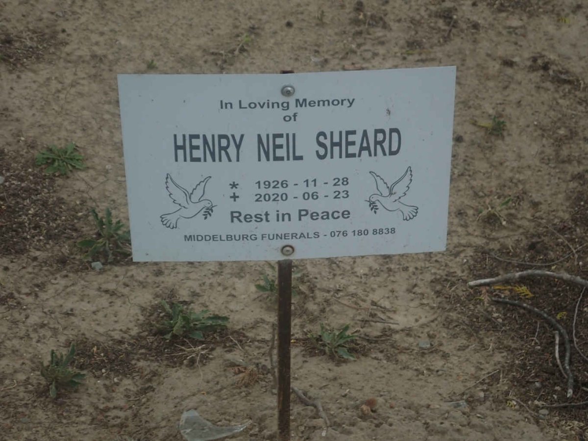 SHEARD Henry Neil 1926-2020