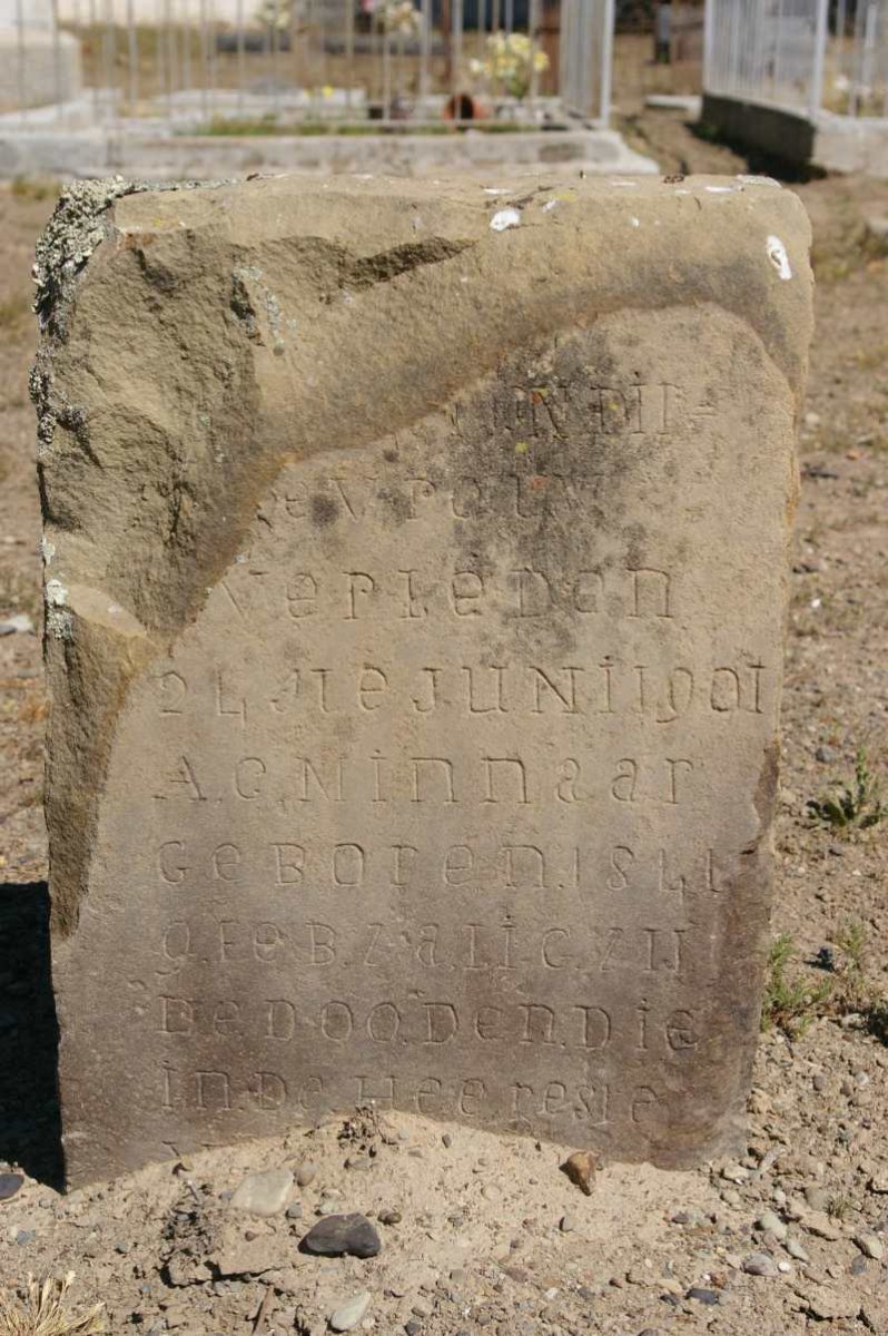 MINNAAR A.G. 1841-1901