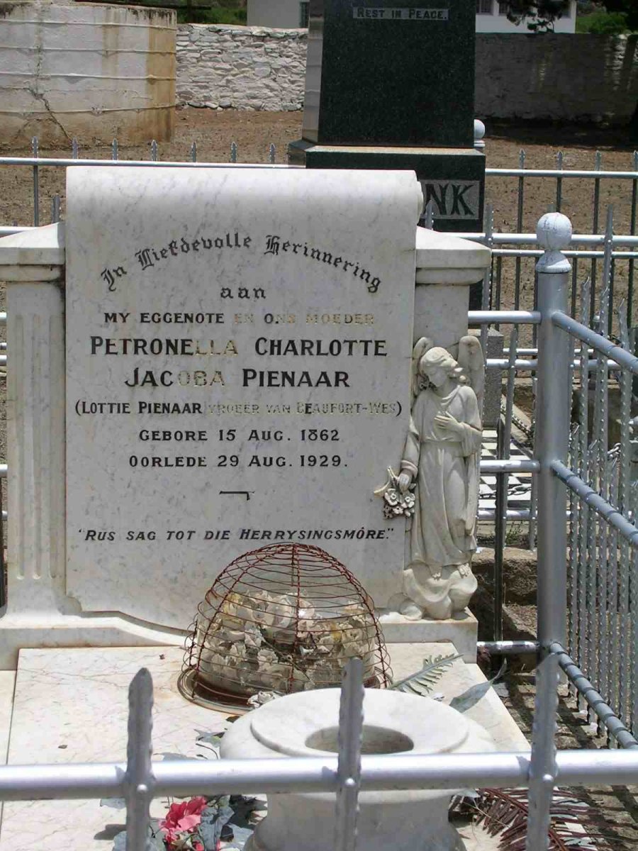 PIENAAR Petronella Charlotte Jacoba 1862-1929