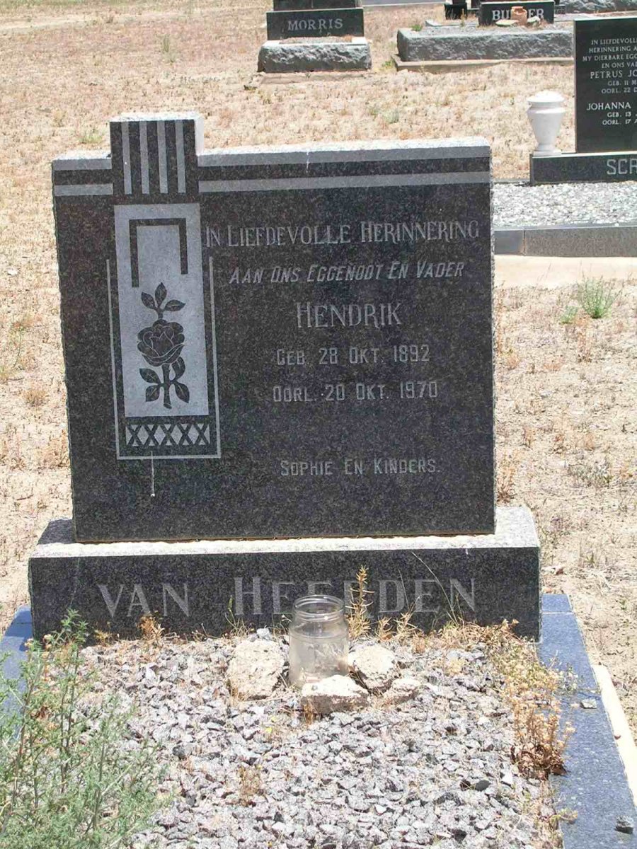 HEERDEN Hendrik, van 1892-1970