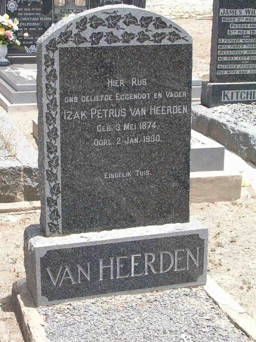 HEERDEN Izak Petrus, van 1874-1930