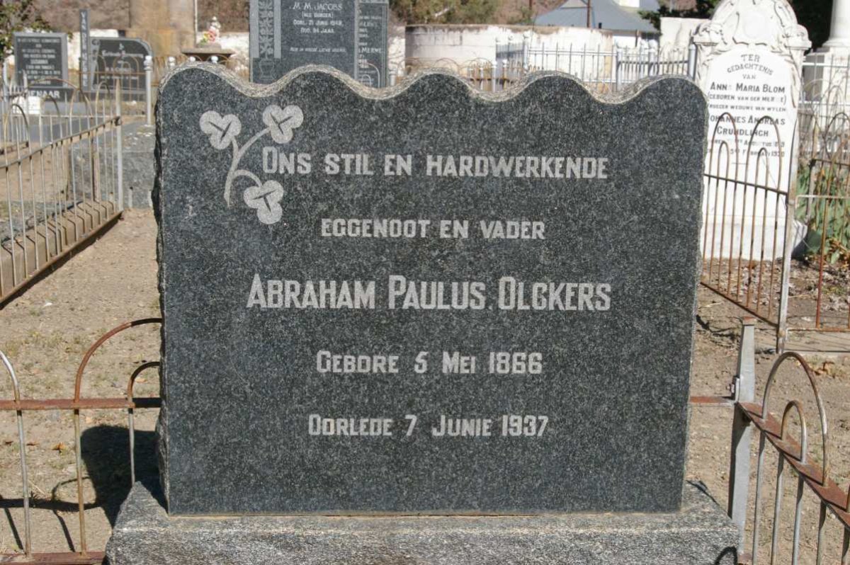 OLCKERS Abraham Paulus 1866-1937