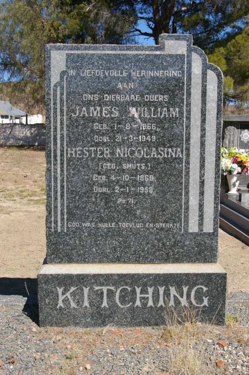 KITCHING James William 1866-1949 &amp; Hester Nicolasina SMUTS 1869-1958