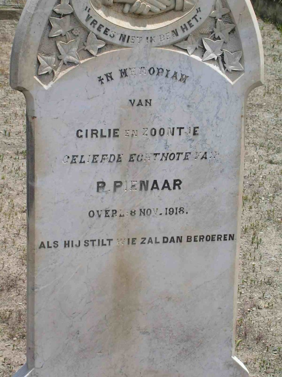 PIENAAR Girlie  -1918 :: PIENAAR Zoontje  -1918