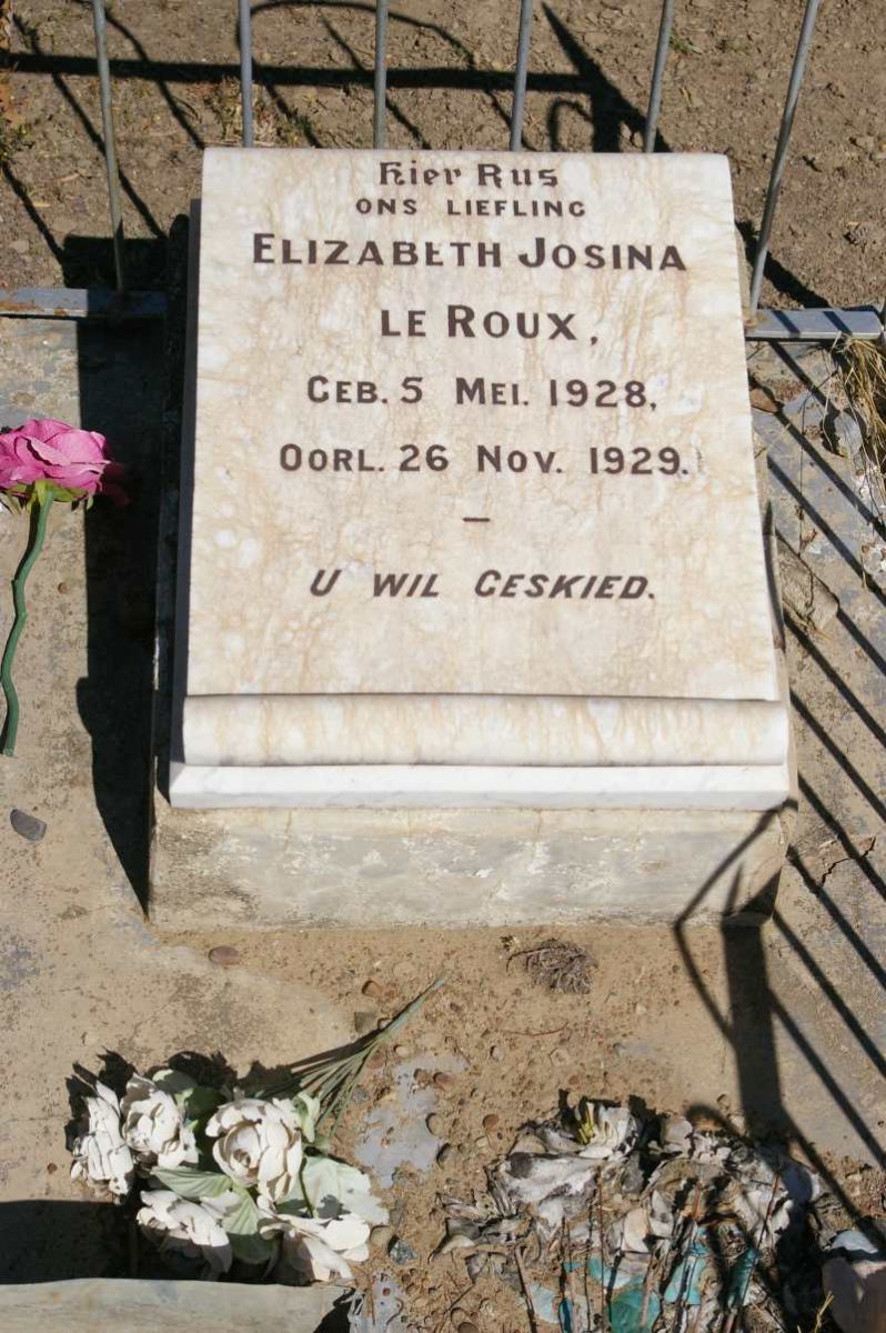 ROUX Elizabeth Josina, le 1928-1929