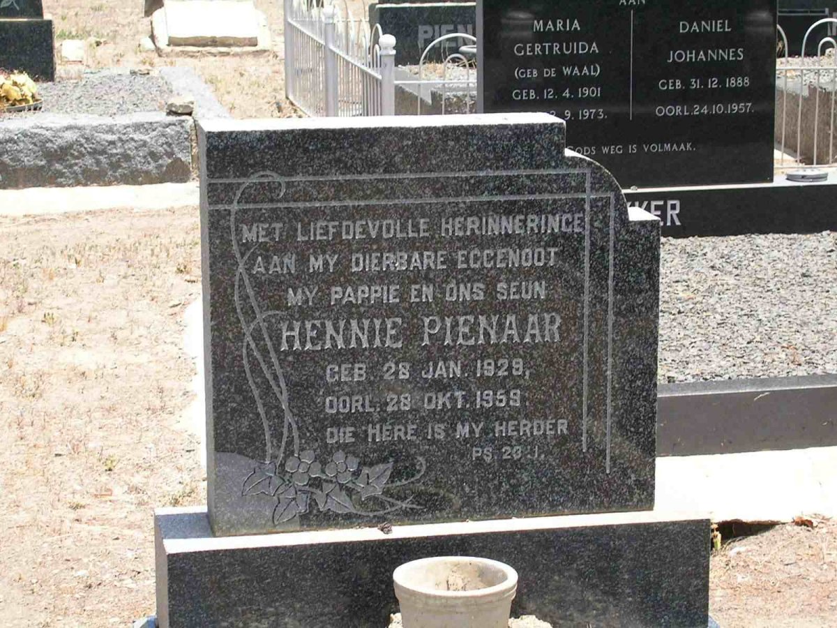 PIENAAR Hennie 1929-1959