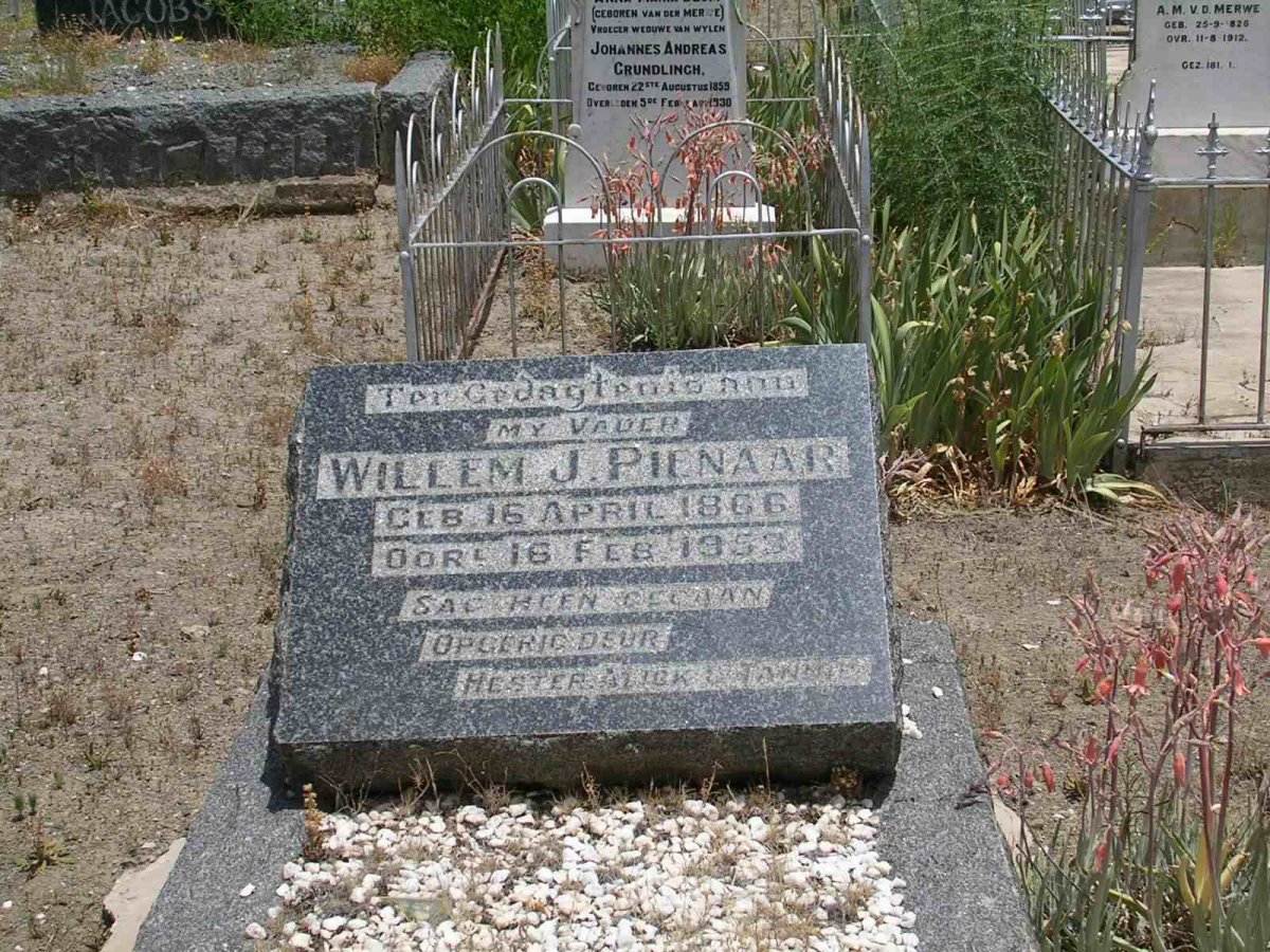 PIENAAR Willem J. 1866-1953