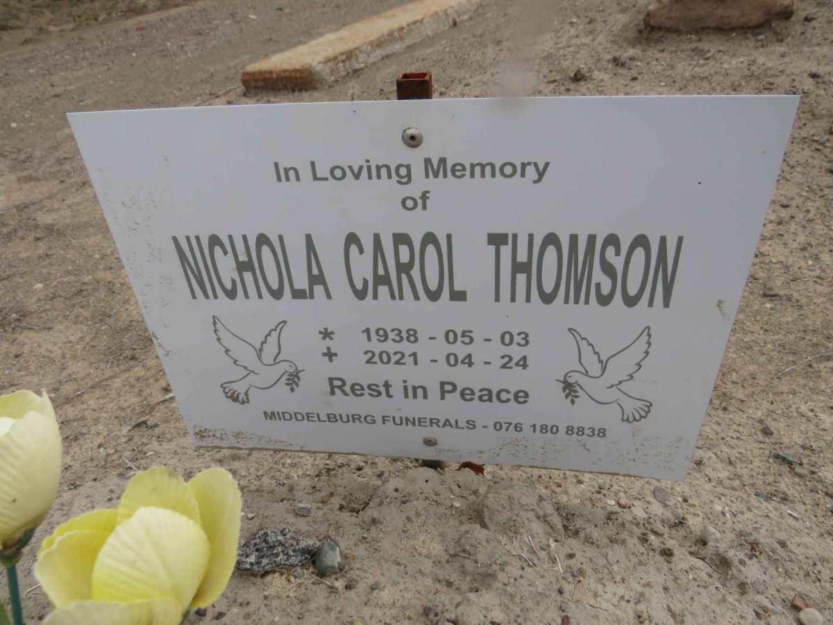 THOMSON Nichola Carol 1938-2021