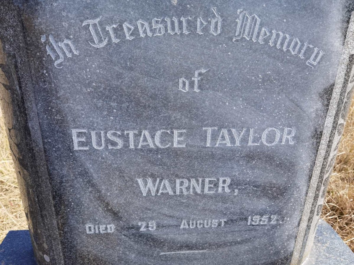 WARNER Eustace Taylor -1952