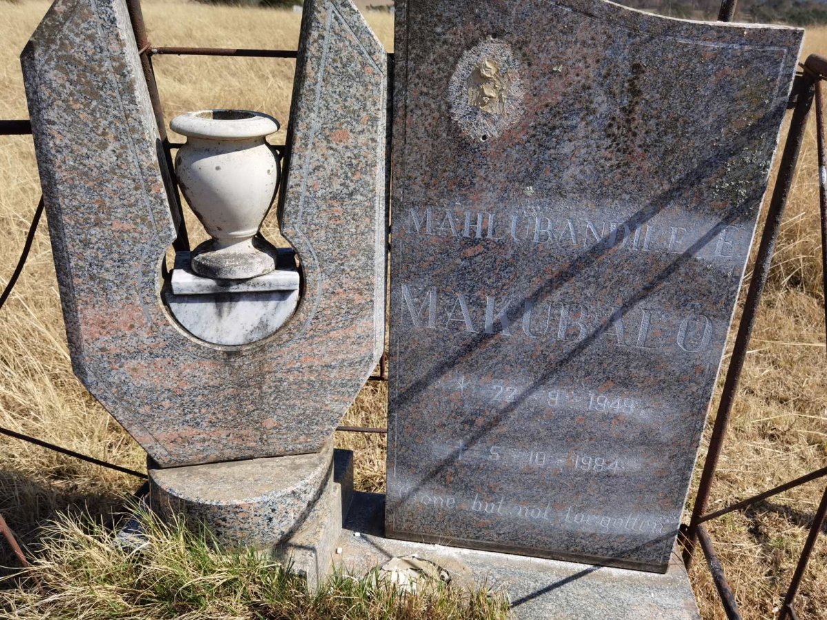 MAKUBALO Mahlubandile E. 1949-1984