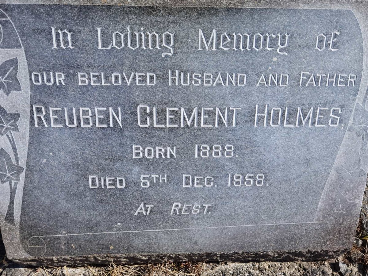 HOLMES Reuben Clement 1888-1958