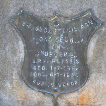PLESSIS J.P., du 1882-1950