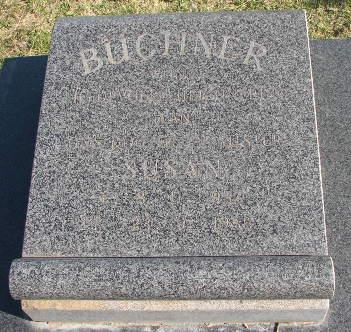 BUCHNER Susan 1953-1986