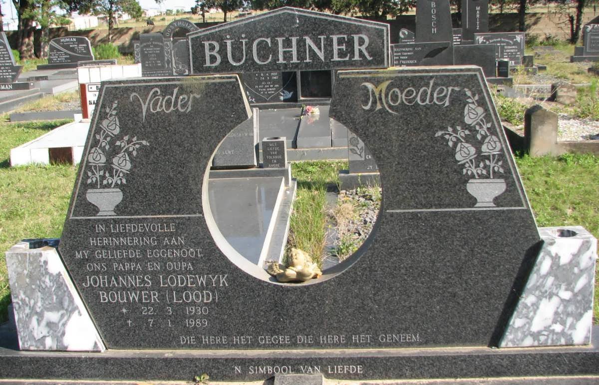 BÜCHNER Johannes Lodewyk Bouwer 1930-1989