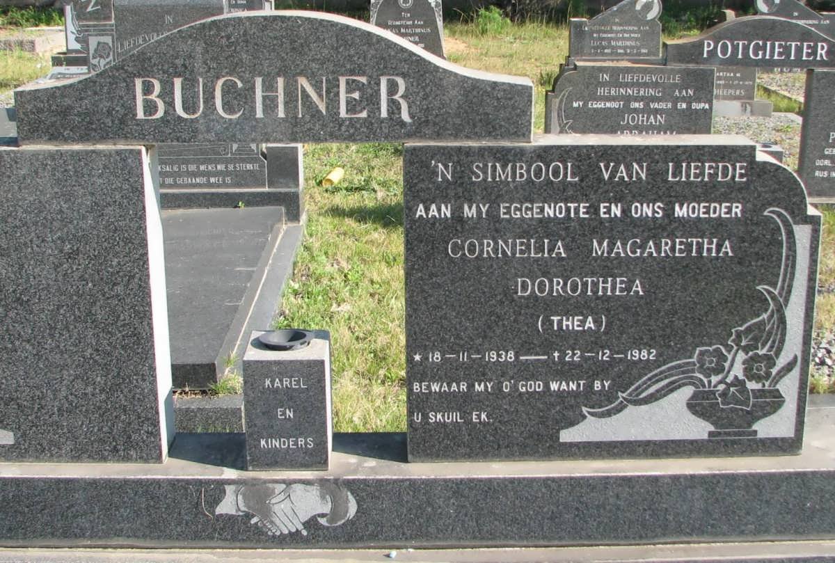 BUCHNER Cornelia Magaretha Dorothea 1938-1982