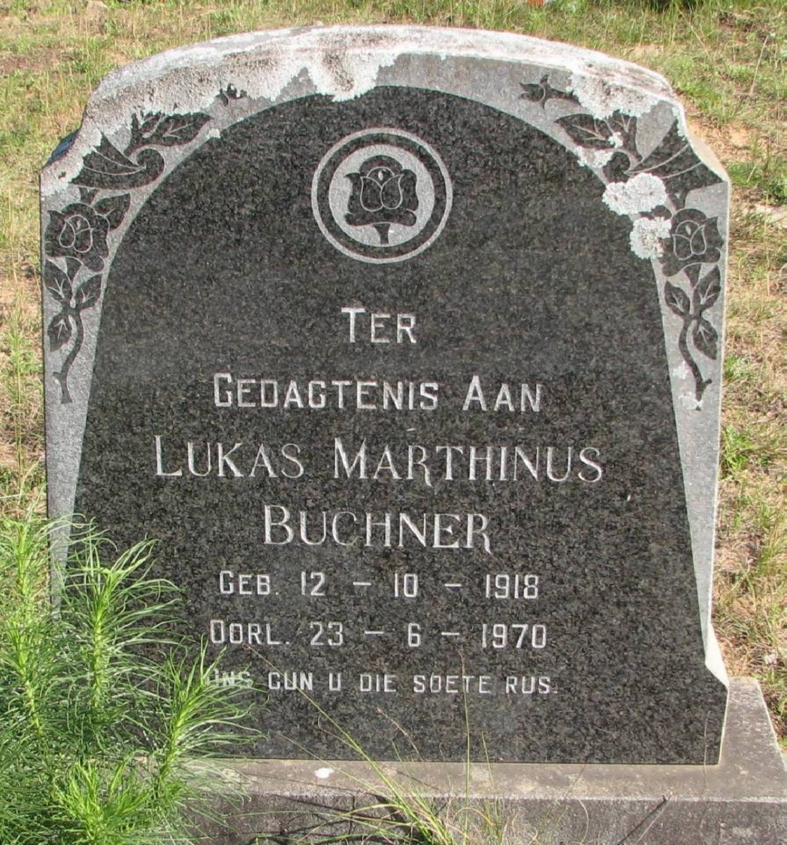 BUCHNER Lukas Marthinus 1918-1970