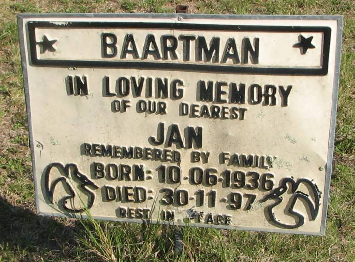 BAARTMAN Jan 1936-1997