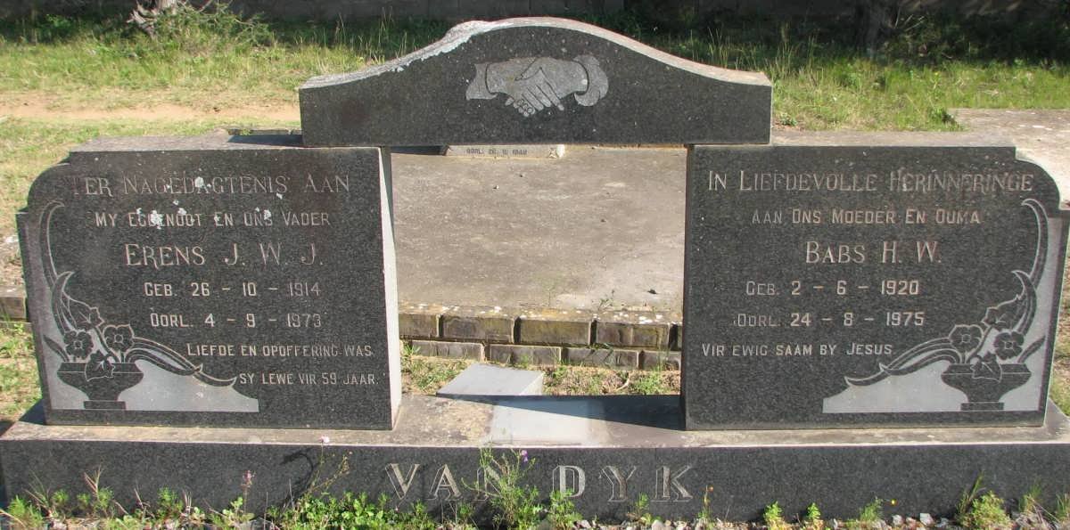 DYK Erens J.W.J., van 1914-1973 &amp; Babs H.W. 1920-1975