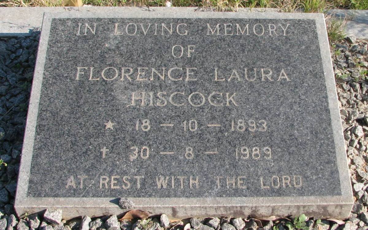 HISCOCK Florence Laura 1893-1989