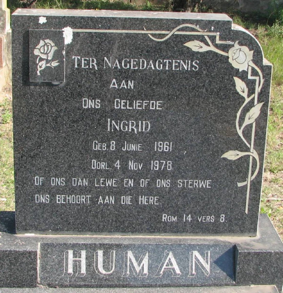 HUMAN Ingrid 1961-1978