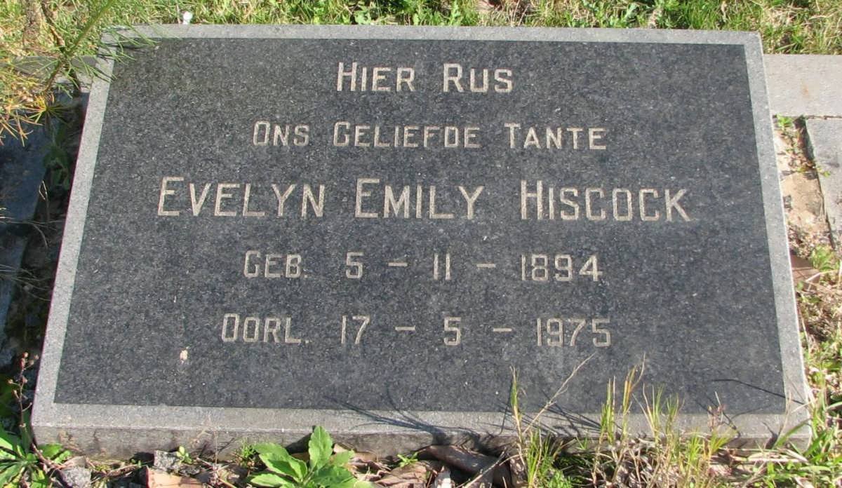 HISCOCK Evelyn  Emily 1894-1975