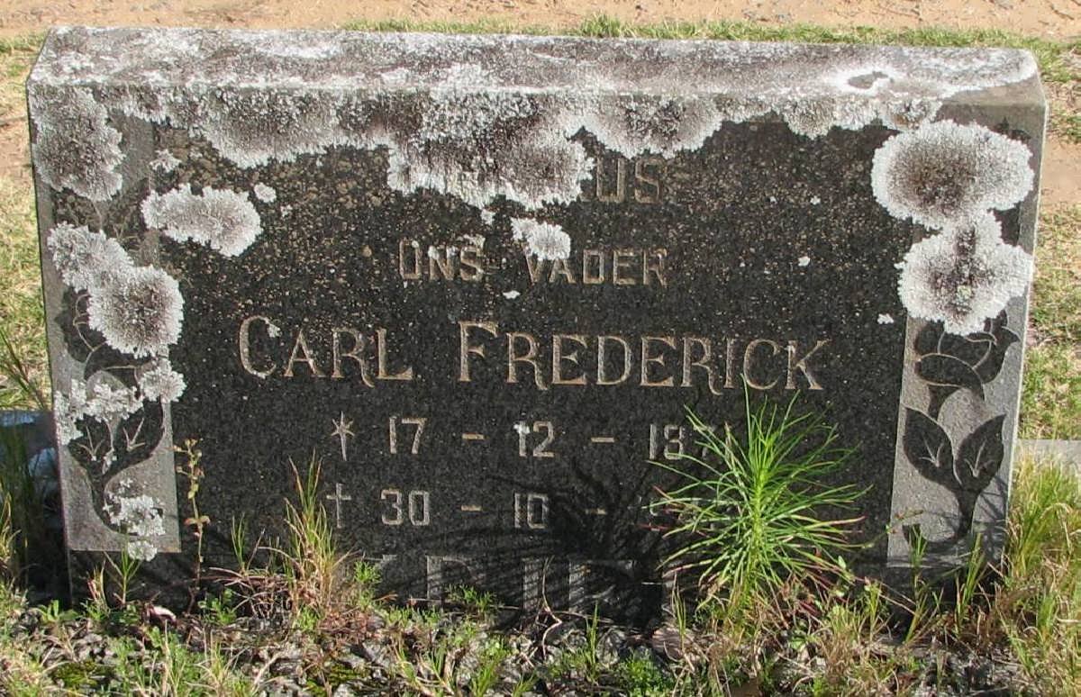 KRIEL Carl Frederick 1871-19??