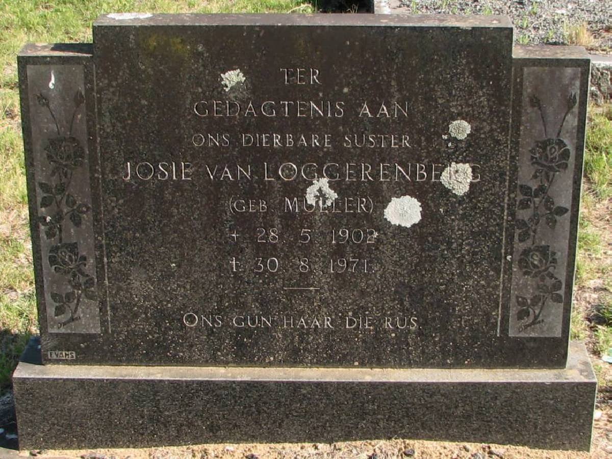 LOGGERENBERG Josie, van nee MULLER 1902-1971
