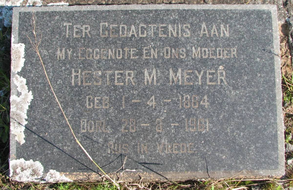 MEYER Hester M. 1864-1961