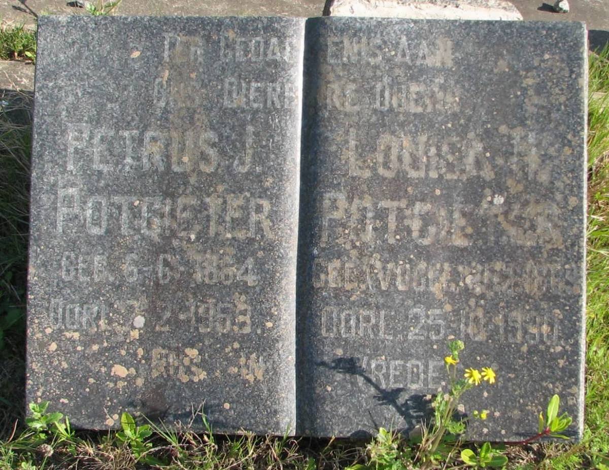 POTGIETER Petrus J. 1864-1953 &amp; Louisa J. VOGEL -1930