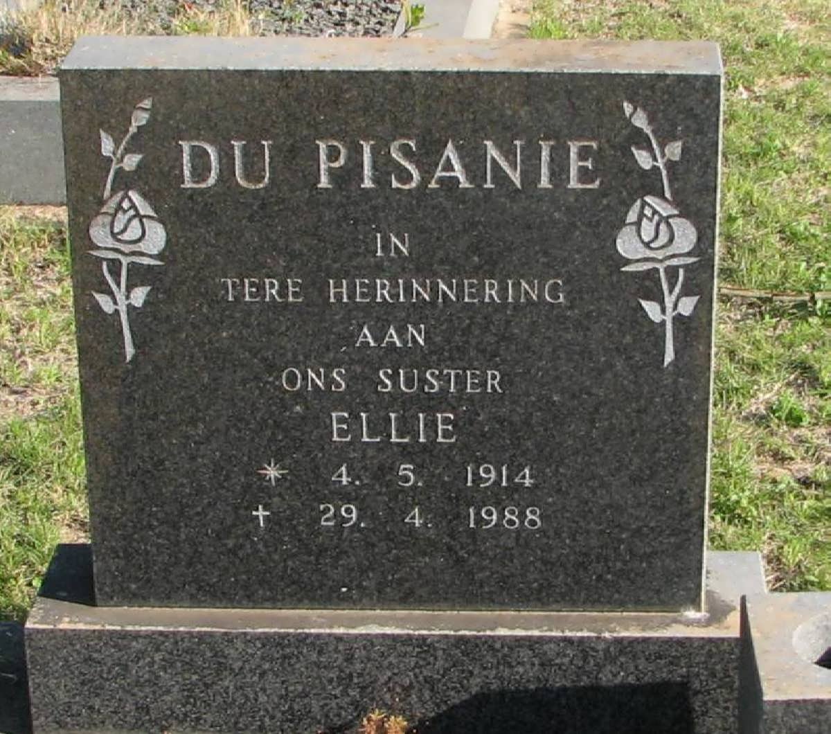 PISANIE Ellie, du 1914-1988