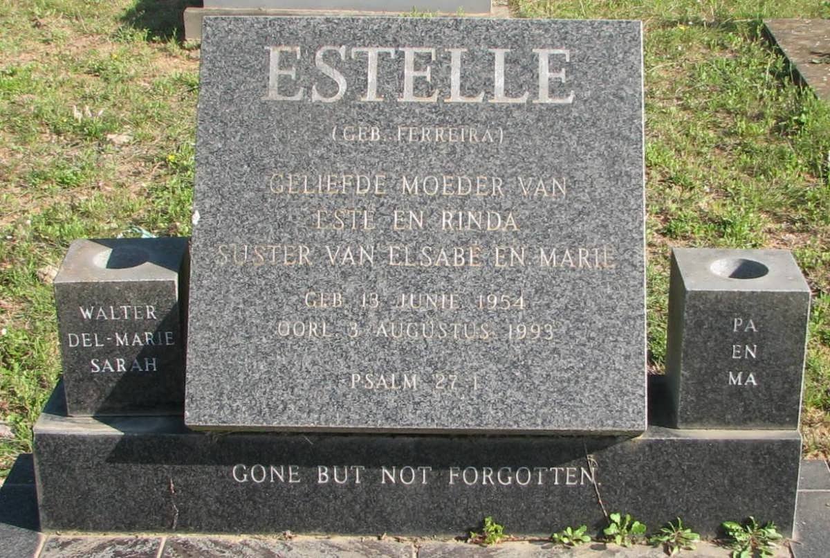 ? Estelle nee FERREIRA 1954-1993