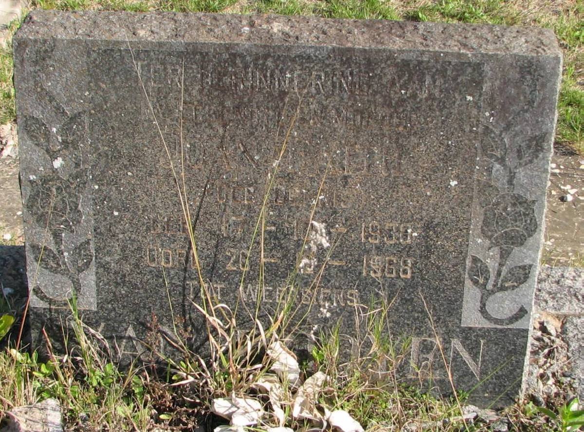 ROOYEN Juan ?, van 1938-1968