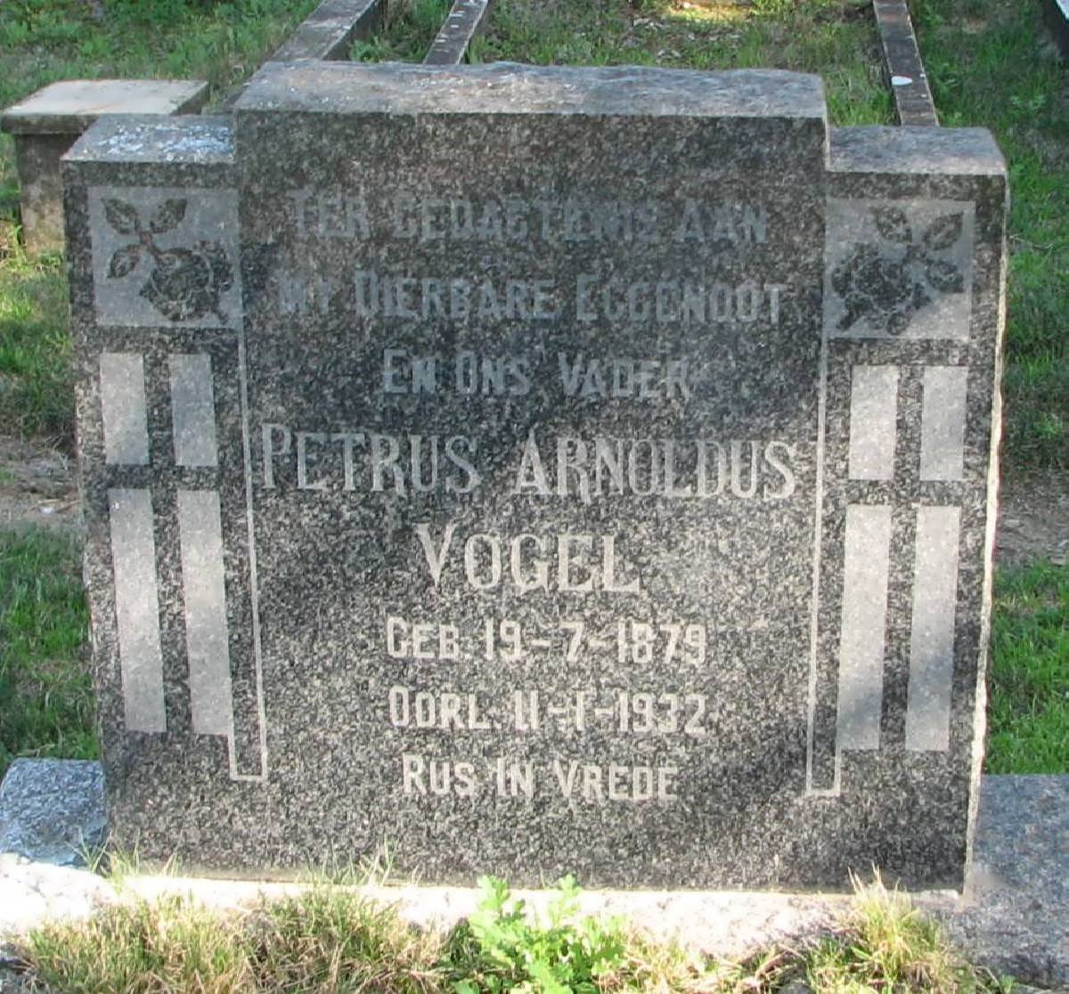 VOGEL Petrus Arnoldus 1879-1932