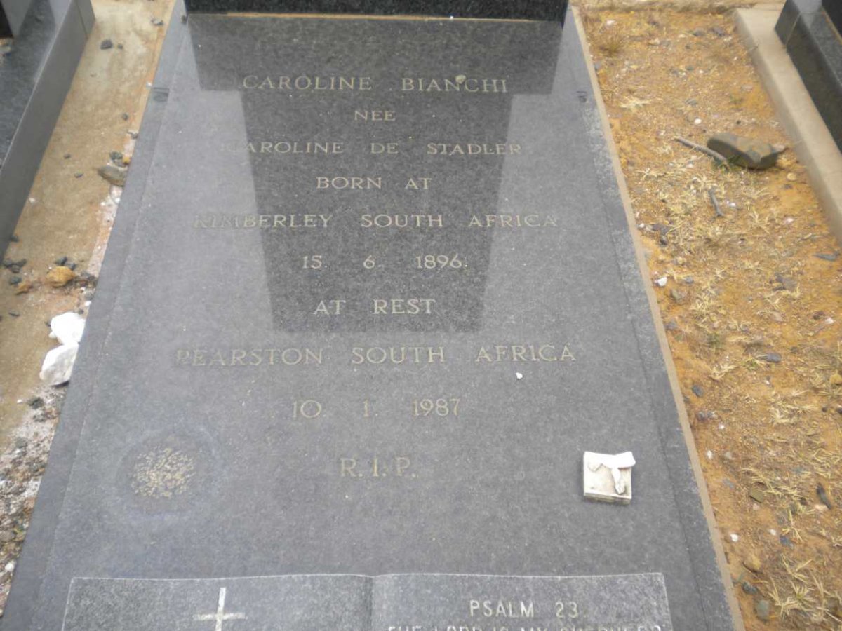 BIANCHI Caroline nee DE STADLER 1896-1987
